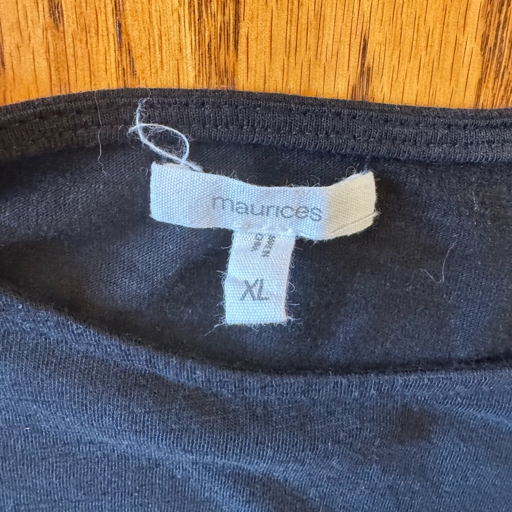 Maurices Classic Black Tee XL